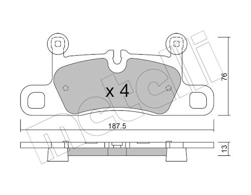METELLI MET22-1315-0 Fékbetét