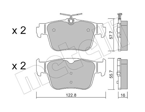 METELLI MET22-1317-0 Fékbetét