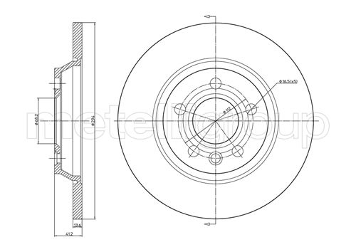 METELLI MET23-0767C Féktárcsa