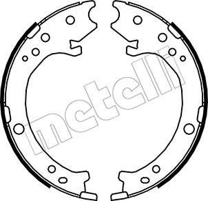 METELLI MET53-0161 Fékpofakészlet kézifékhez, rögzítőfékhez, dobfékhez