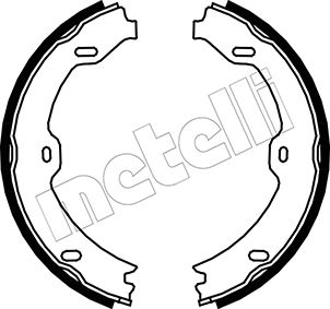 METELLI MET53-0243 Fékpofakészlet kézifékhez, rögzítőfékhez, dobfékhez