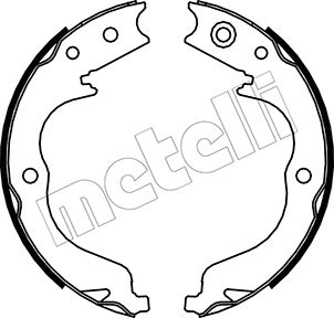 METELLI MET53-0268 Fékpofakészlet kézifékhez, rögzítőfékhez, dobfékhez