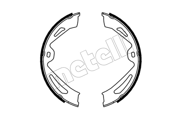 METELLI MET53-0726 Fékpofakészlet kézifékhez, rögzítőfékhez, dobfékhez