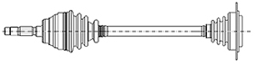 METELLI 17-0424MET Féltengely