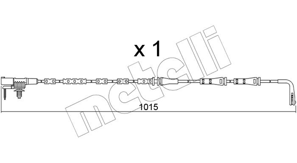 METELLI 369717 SU.357 - Fékbetét kopásjelző, visszajelző