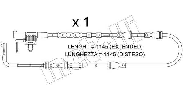 METELLI 414491 SU.384 - Fékbetét kopásjelző, visszajelző