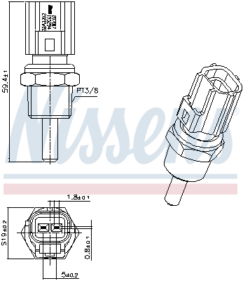 NISSENS NIS207007 érzékelő, hűtőfolydék hőmérséklet