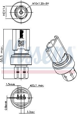 NISSENS NIS301102 nyom?skapcsol?, kl?maberendez?s