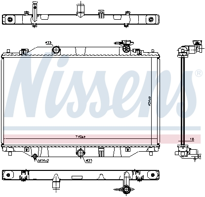 NISSENS NIS606698 hűtő, motorhűtés