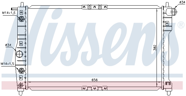 NISSENS NS616671 Vízhűtő