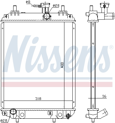 NISSENS NIS617549 hűtő, motorhűtés