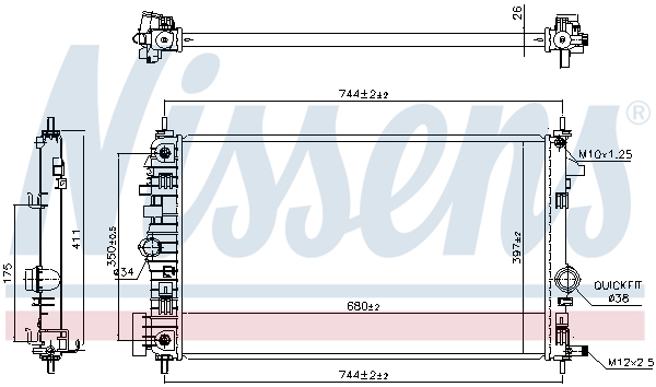 NISSENS 630769 OPEL INSIGNIA A 13-