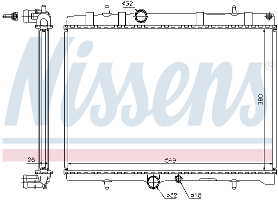 NISSENS NIS63689A hűtő, motorhűtés