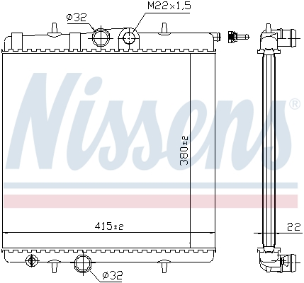 NISSENS NIS 63708A Vízhűtő