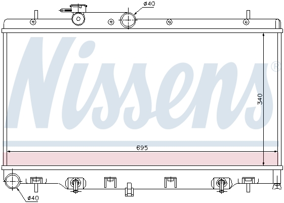 NISSENS NIS64114 hűtő, motorhűtés