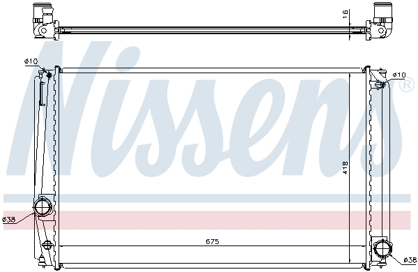 NISSENS NIS 64678A Vízhűtő