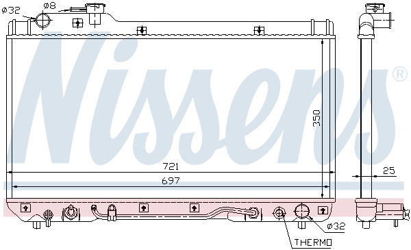 NISSENS NIS64761 hűtő, motorhűtés