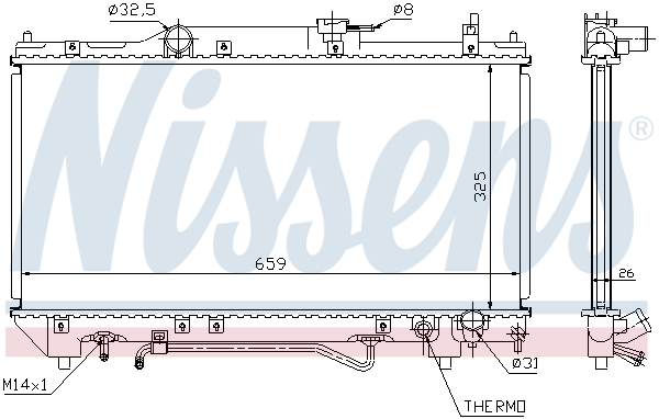 NISSENS NIS64784A hűtő, motorhűtés