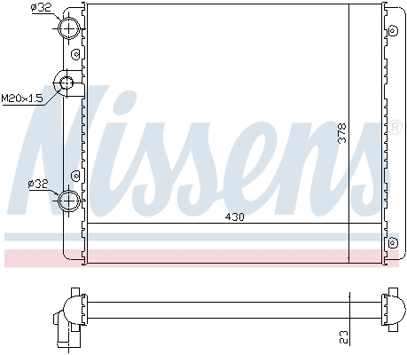 NISSENS NS652341 Hűtő, motorhűtés