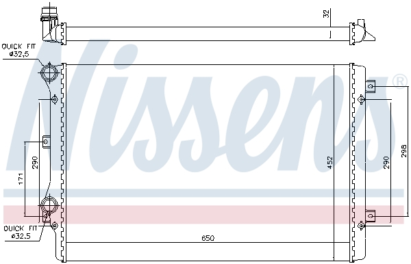 NISSENS  65279A - Vízhűtő