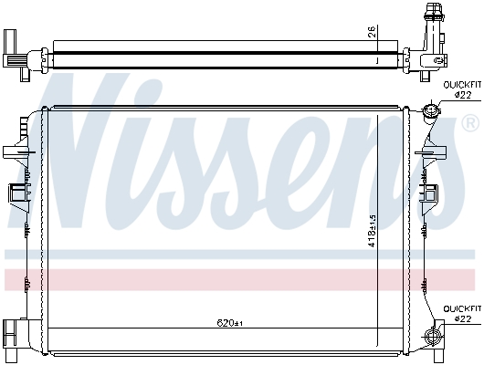 NISSENS NIS65328 Alacsony hőmérséklet érzékelő, töltőlevegő hűtő