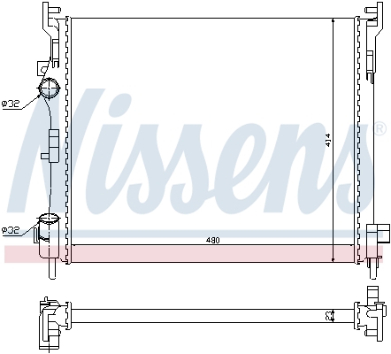 NISSENS NIS 67246 Vízhűtő