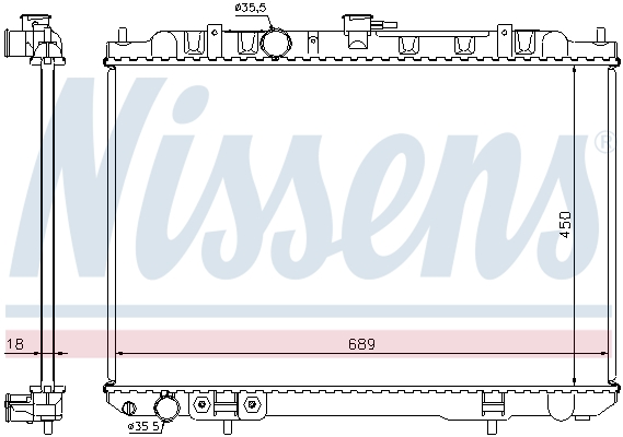 NISSENS NIS 68704 HŰTŐ