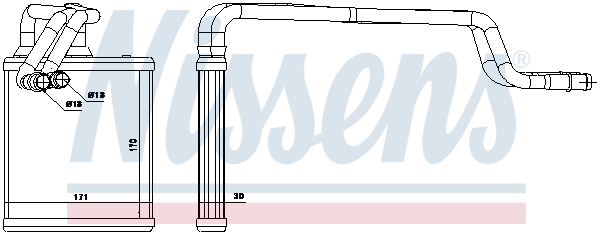 NISSENS 614 916 71772 - Alkatrész