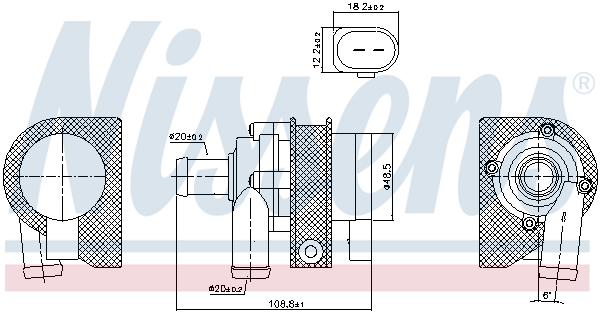 NISSENS NIS831063 pótvízpumpa