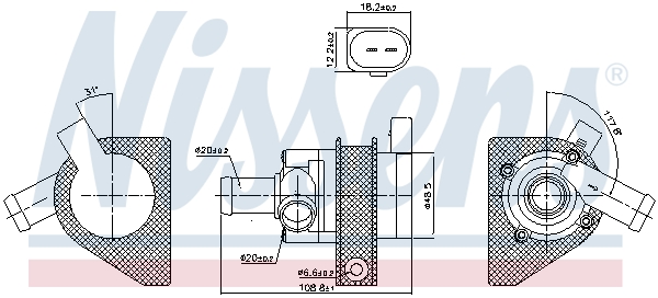 NISSENS NIS831071 pótvízpumpa