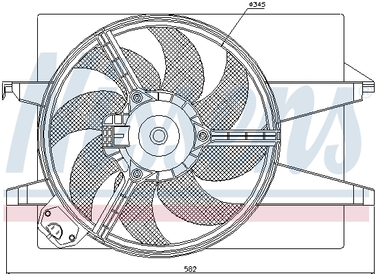 NISSENS NS85220 Ventilátor, motorhűtés