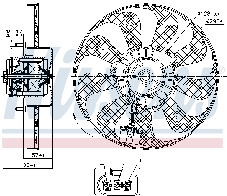 NISSENS NIS85684 ventillátor, motorhűtés