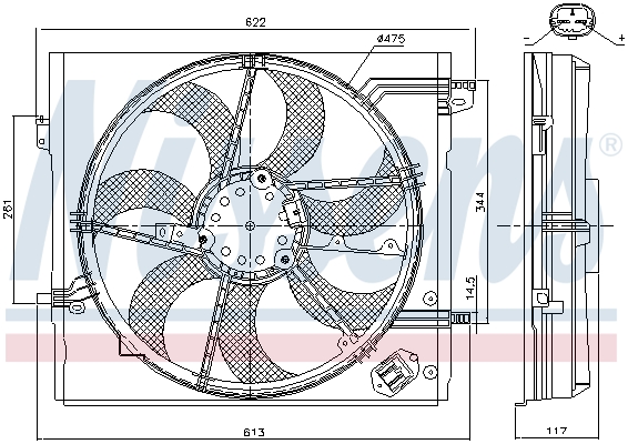 NISSENS NIS85935 ventilátor, motorhűtés