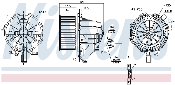 NISSENS NIS87166 Utastér ventillátor