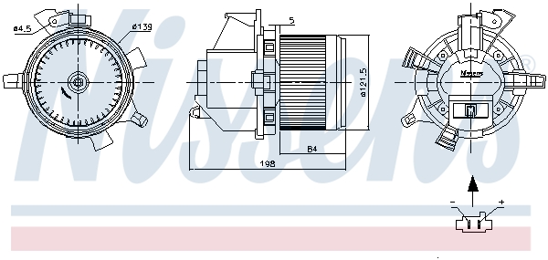 NISSENS NIS87466 Utastér ventillátor