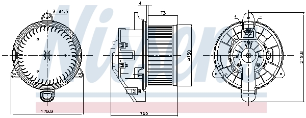 NISSENS NIS87536 Utastér ventillátor