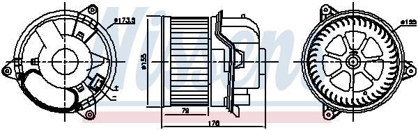 NISSENS NIS87784 Utastér-ventilátor