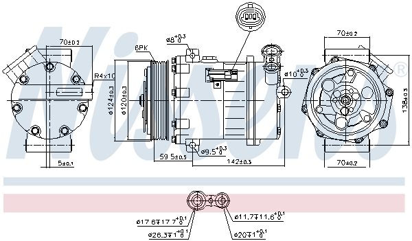 NISSENS NIS890063 kompresszor, klíma