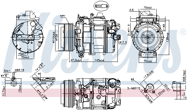 NISSENS NIS890073 kompresszor, klíma