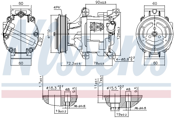 NISSENS NIS890079 kompresszor, klíma