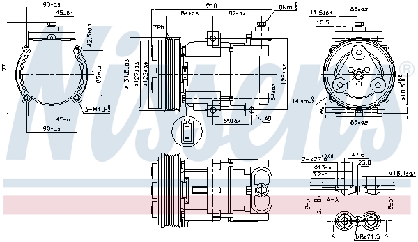 NISSENS NIS890081 kompresszor, klíma