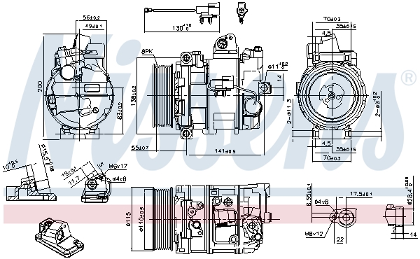 NISSENS NIS890082 kompresszor, klíma