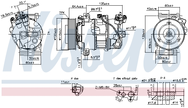 NISSENS NIS890126 kompresszor, klíma