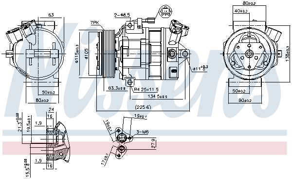 NISSENS NIS890138 kompresszor, klíma