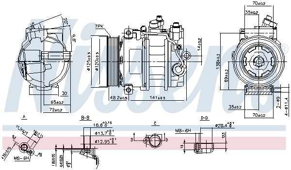 NISSENS NIS890140 kompresszor, klíma