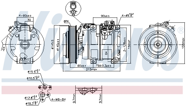 NISSENS NIS890166 kompresszor, klíma