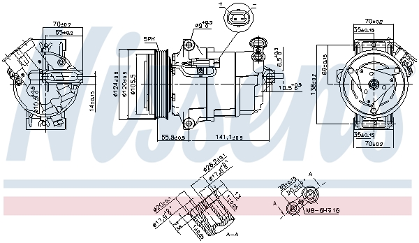 NISSENS NIS890262 kompresszor, klíma