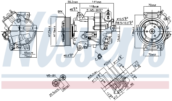 NISSENS NIS890264 kompresszor, klíma