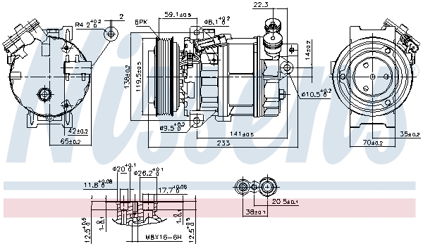 NISSENS NIS890354 kompresszor, klíma