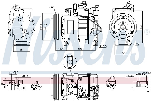 NISSENS NIS89049 kompresszor, klíma